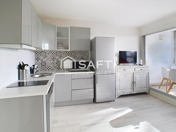 Studio cabine 6 couchages dans résidence - piscine