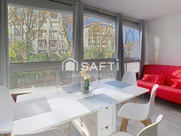 Studio cabine 6 couchages dans résidence - piscine