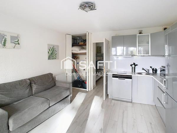 Studio cabine 6 couchages dans résidence - piscine