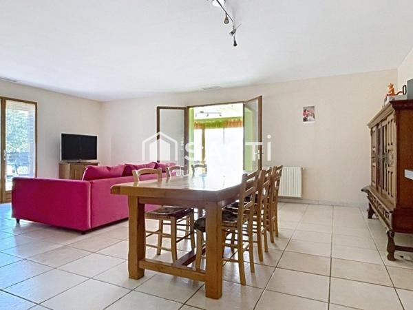 Maison familiale Ludon-Médoc, 4 ch, 1 bureau, garage.