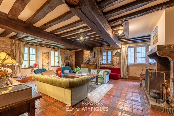 Maison normande du 16ème siècle, repaire secret de Sacha Guitry