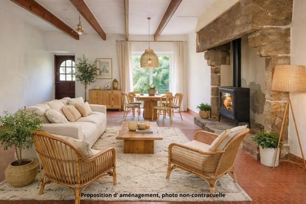 Maison de caractère proche mer Guimaëc, à 2 km des plages