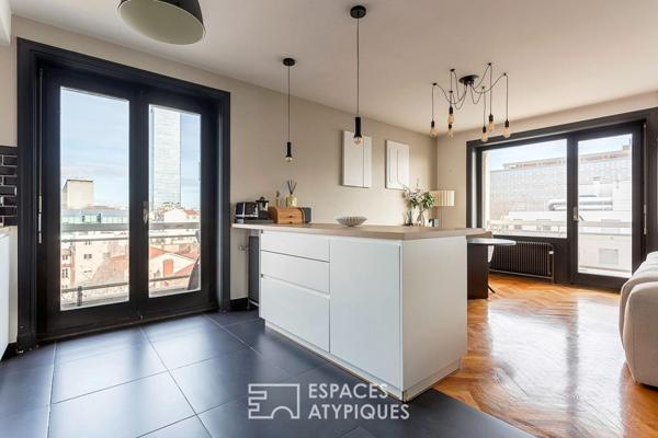 Appartement rénové avec vue