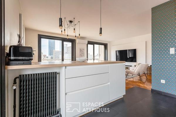 Appartement rénové avec vue