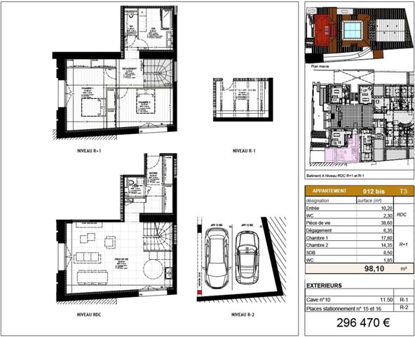 T3 neuf - centre de Roanne (42)