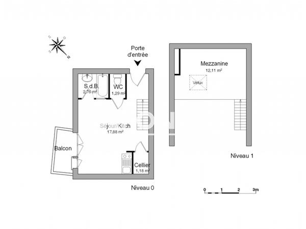 Location Appartement 2 pièces 35.22 m² - 68 ET 80 RUE PAUL LACOME Mont De Marsan 40000
