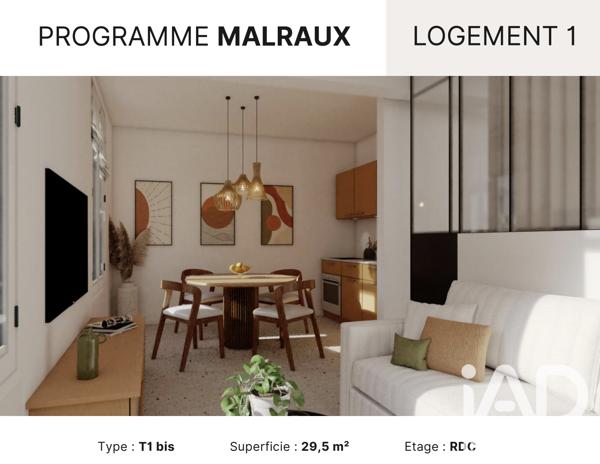 Appartement à vendre 2 pièces 29,5 m² La Rochelle