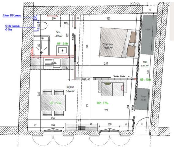 Appartement à vendre 2 pièces 29,5 m² La Rochelle