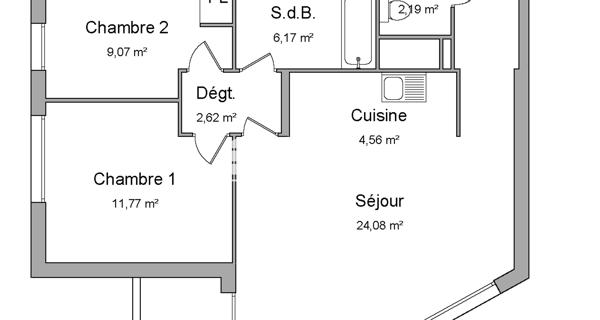 Location Appartement 3 pièces 65.7 m² - Neuilly-sur-marne 93330