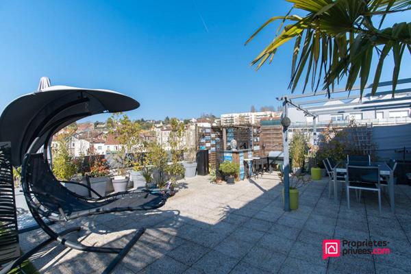 Appartement F4 84m² avec terrasse de 76m² et 2 balcons