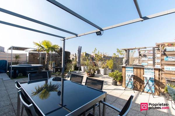 Appartement F4 84m² avec terrasse de 76m² et 2 balcons