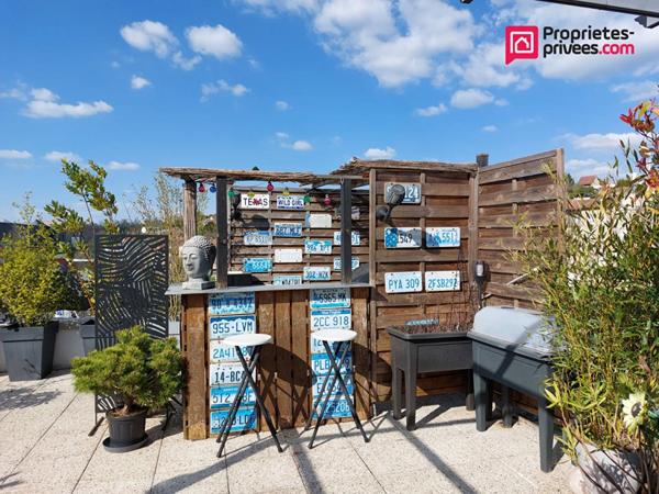 Appartement F4 84m² avec terrasse de 76m² et 2 balcons