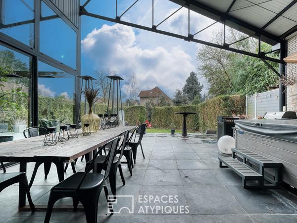 Loft d’exception avec jardin et piscine intérieure