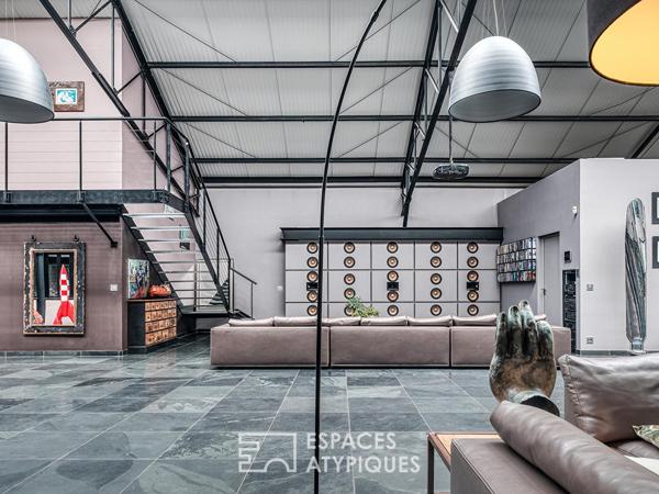 Loft d’exception avec jardin et piscine intérieure