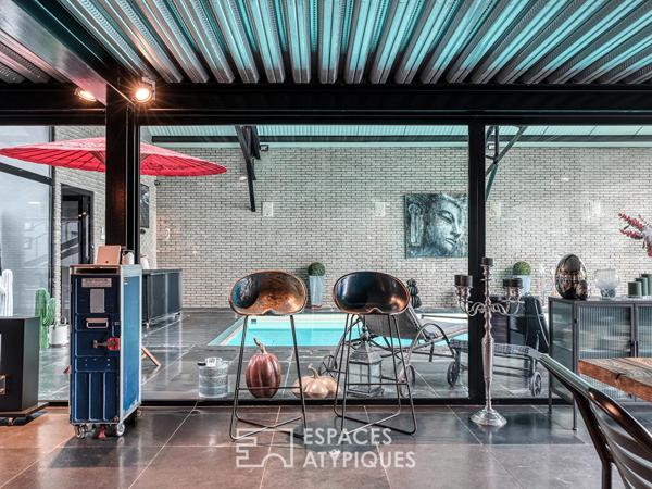 Loft d’exception avec jardin et piscine intérieure