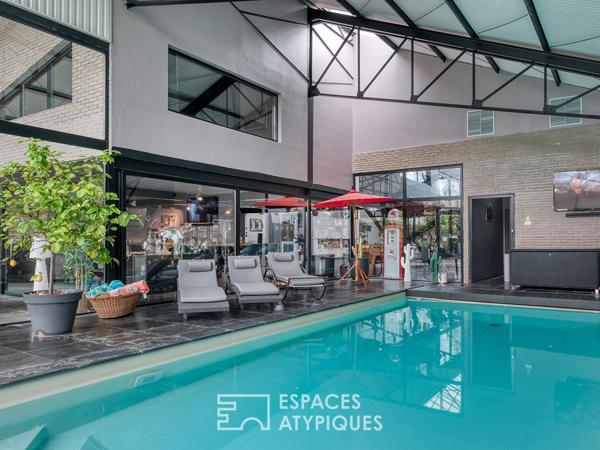 Loft d’exception avec jardin et piscine intérieure
