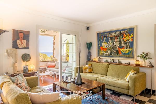 Villa d’architecte avec vue mer, piscine et esprit Art déco