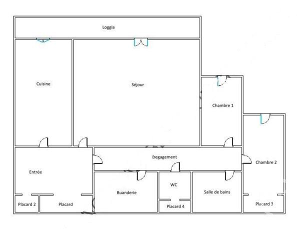 Appartement F3 à vendre  3 pièces - 75,04 m2 ELANCOURT - 78