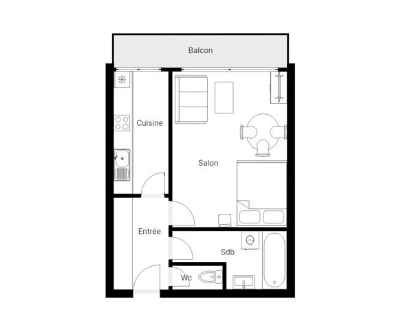 Studio à vendre 34,36 m² La Roche-sur-Yon