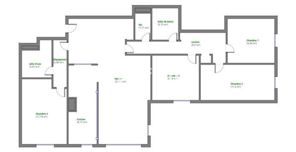 Appartement
         5 pièces
        - 99 m² 669 000 € *