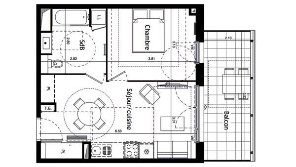 Appartement à vendre 2 pièces 41 m² Valras-Plage