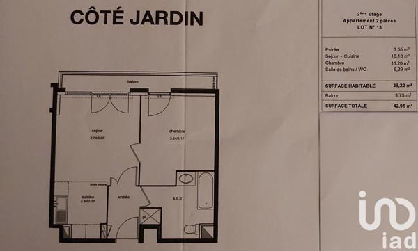 Apartment for sale 2 rooms 39 m² Bondy