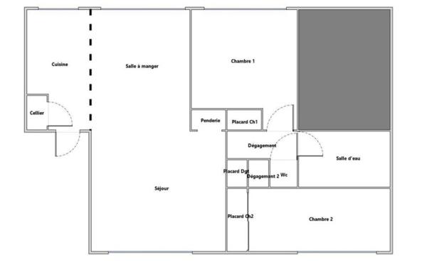 CHAMALIERES - GARE DE ROYAT : APPARTEMENT T3 LUMINEUX