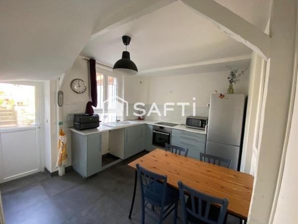 Maison rénovée, avec jardin à 10 min Gare SNCF