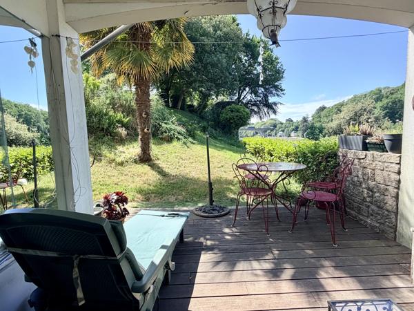 Auray (56400) Appartement avec terrasse sans vis à vis vue rivière