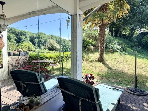 Auray (56400) Appartement avec terrasse sans vis à vis vue rivière