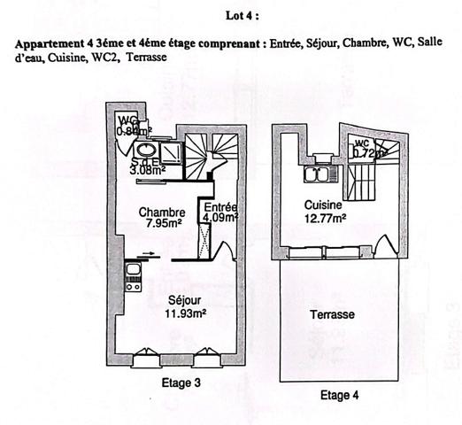 Immeuble 7 pièces - 118 m²
