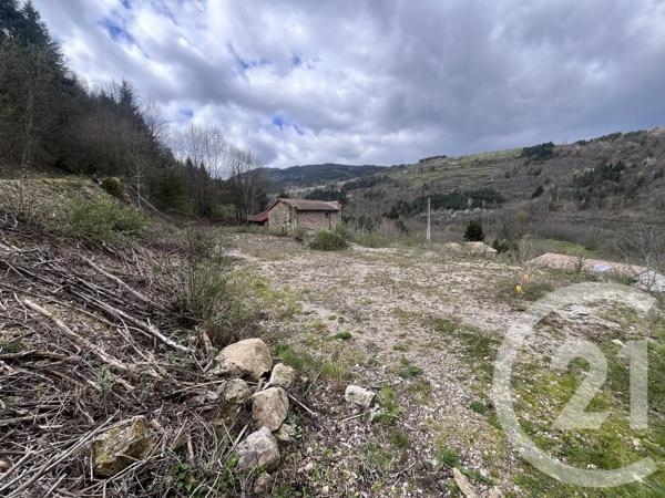 Terrain à vendre  610,80 m 2   VOCANCE  - 07