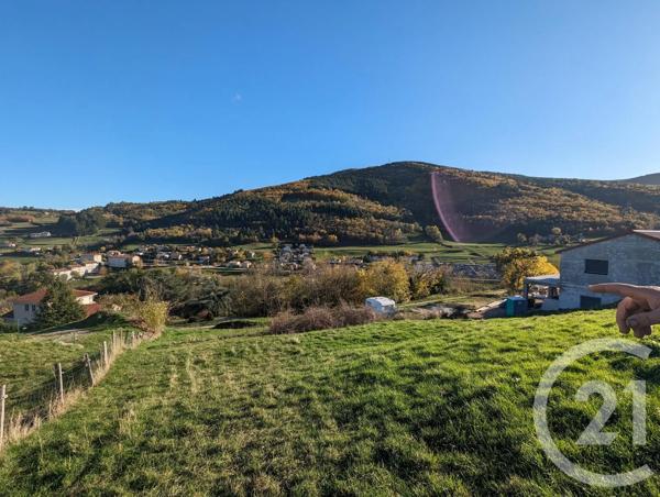 Terrain à vendre  610,80 m 2   VOCANCE  - 07