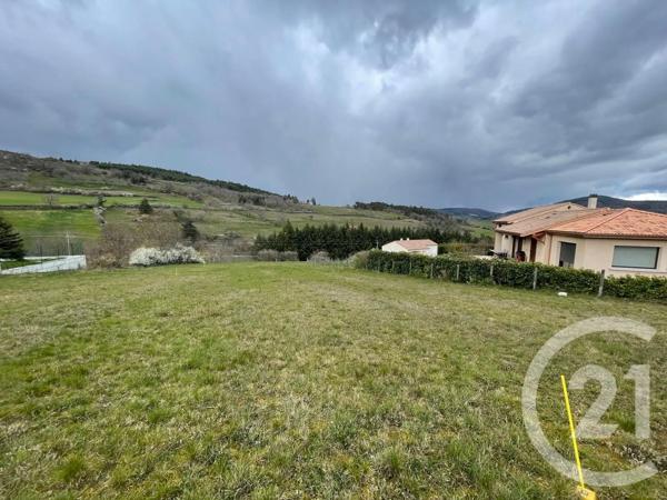 Terrain à vendre  610,80 m 2   VOCANCE  - 07