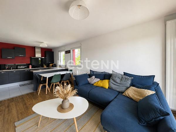 Appartement à louer à Plescop - T3 meublé 59.74m² avec 2 places de stationnement