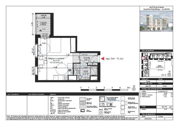 Appartement T3 avec jardin - Nantes - 92 Procé - Pinel