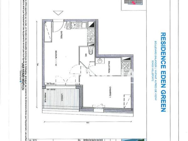 Location Appartement 2 pièces 40.1 m² - RESIDENCE EDEN GREEN Villepinte 93420