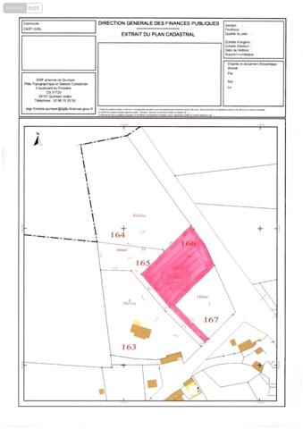 Terrain à Batir à vendre à Cast dans le Finistère (29150), ref : 1002352   
cast