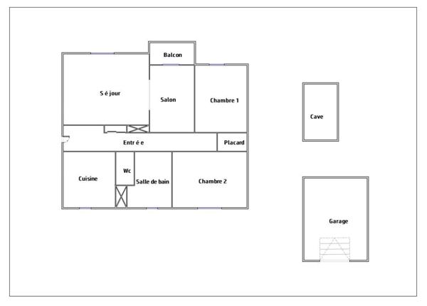 Cadre paisible - appartement 4 pièces 76,65 m² avec balcon et garage