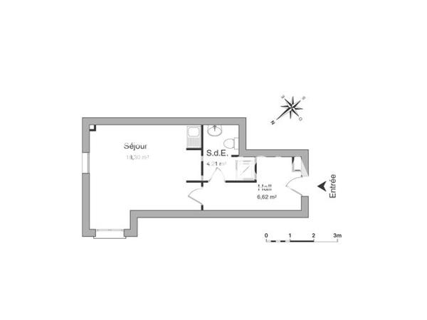 Location Studio 28.9 m² - 17 AVENUE KENNEDY Orleans La Source 45100