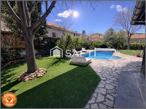 Maison de Plain-pied type 4 avec jardin et piscine