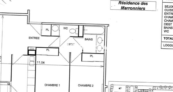 À vendre Appartement 3 pièces 64.62 m² - Mérignac 33700