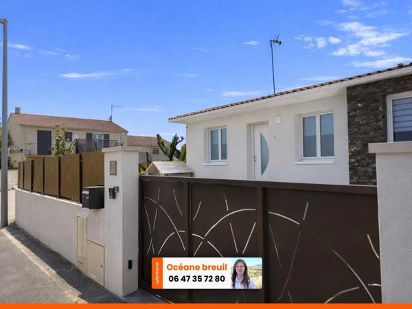Maison de plain-pied entièrement rénovée avec piscine à vendre FLORENSAC (34)