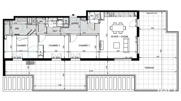 Appartement à vendre 4 pièces 82 m² Vallauris