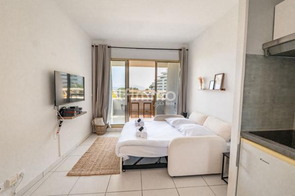 Marina Baie des Anges, studio rénové avec terrasse