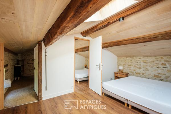 Maison principale avec grand gîte meublé, deux petits gîtes et piscine