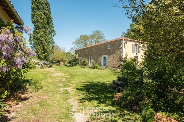 Maison principale avec grand gîte meublé, deux petits gîtes et piscine
