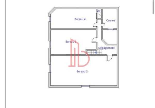 Bureau de 146 m² à louer à Bordeaux Meriadeck