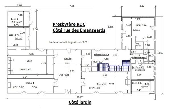 Beau presbytère à aménager en logements