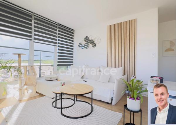 BREST (29) – Quartier Mésioual : superbe appartement T2 de 46,54 m² habitable, situé au dernier étage, avec terrasse ensoleillée, parking souterrain et cave.